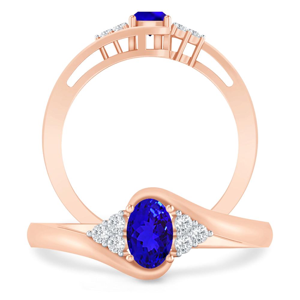 Rose Gold - Tanzanite
