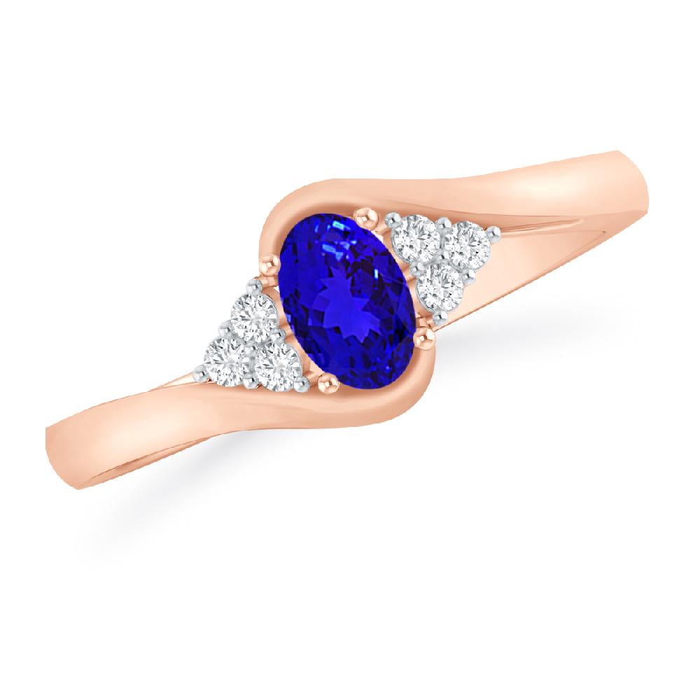 Rose Gold - Tanzanite