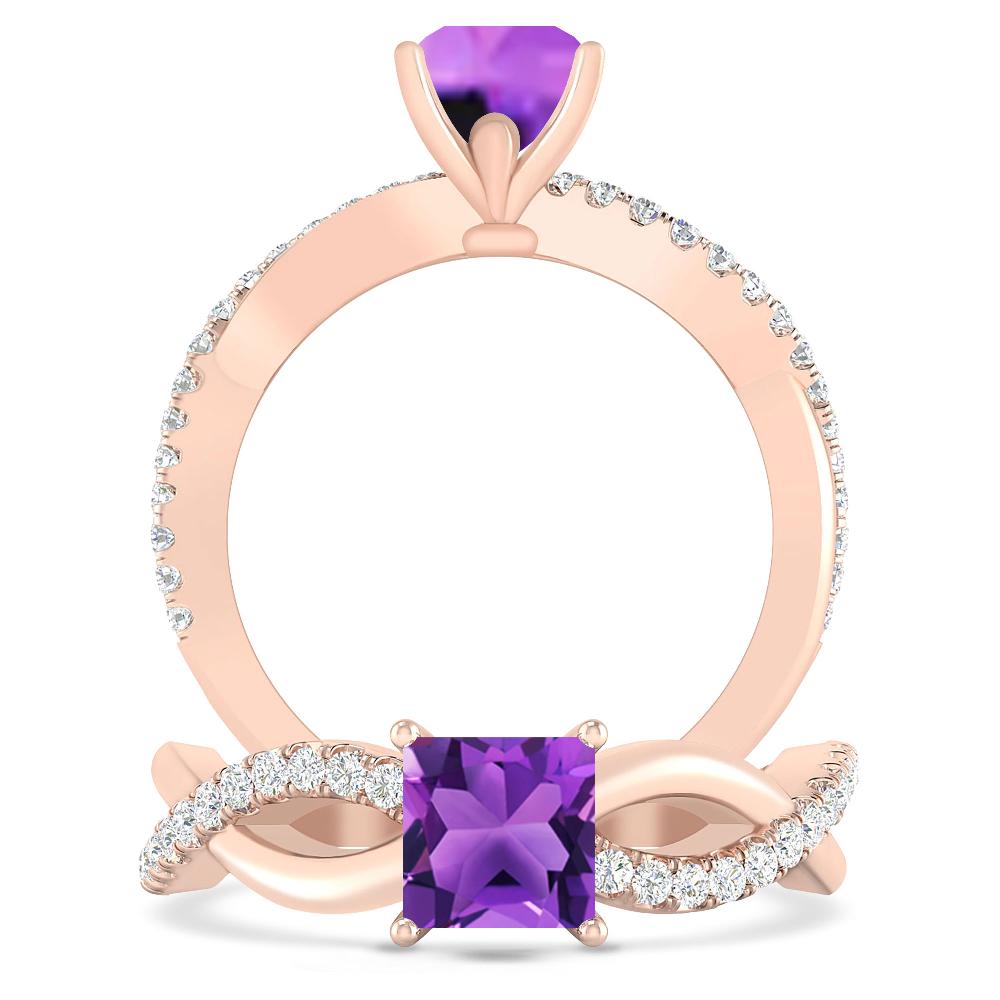 Rose Gold - Amethyst