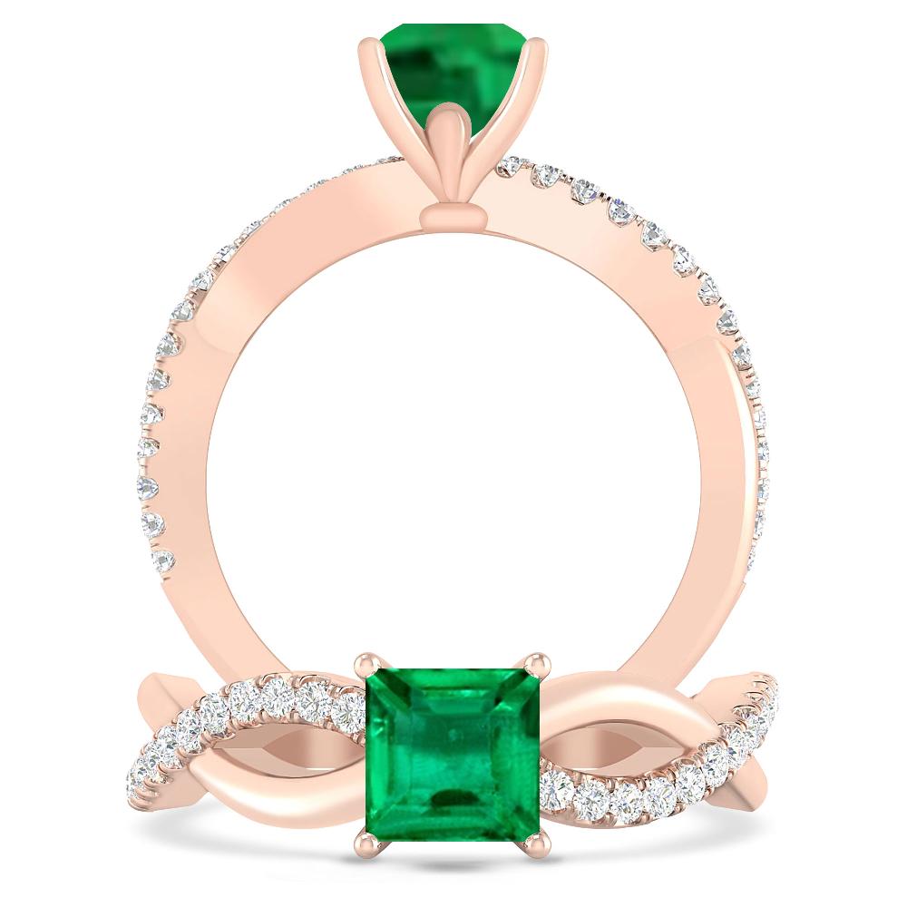 Rose Gold - Emerald