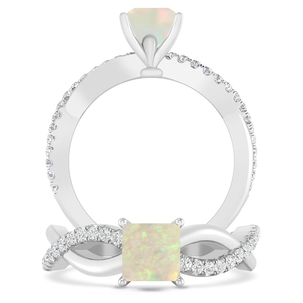 White Gold - Opal
