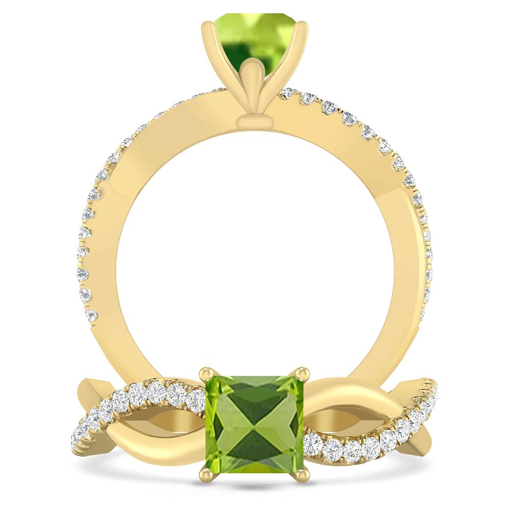 Yellow Gold - Peridot