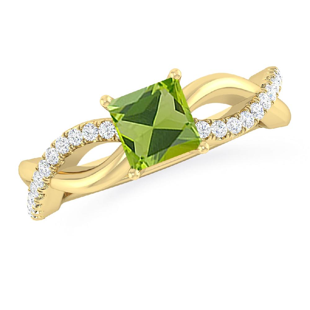 Yellow Gold - Peridot