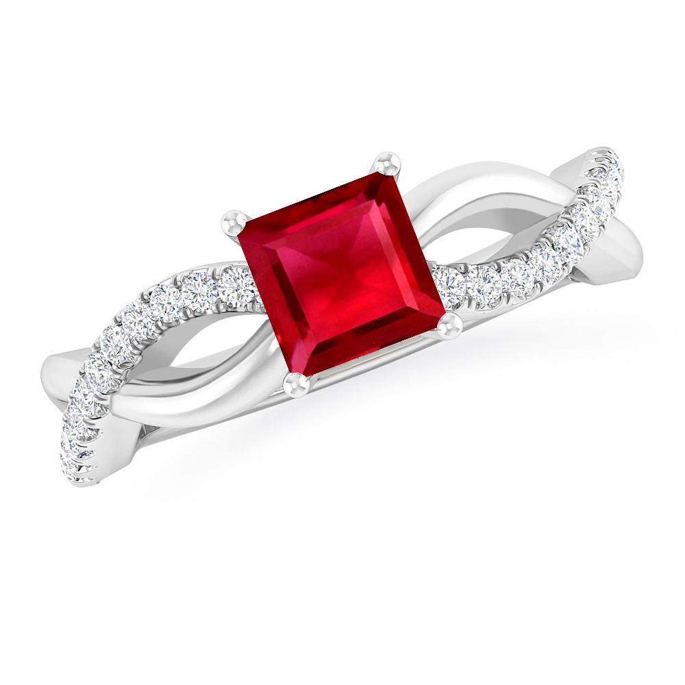 White Gold - Ruby