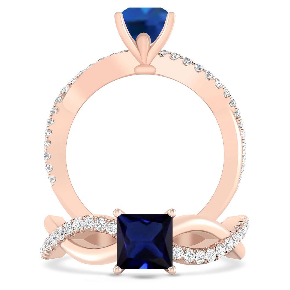Rose Gold - Sapphire