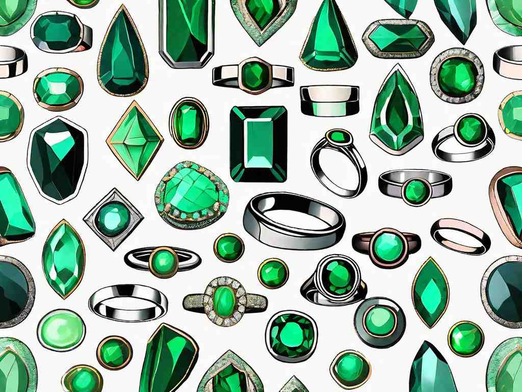 Stunning Selection: 12 Green Gemstone Rings to Adorn Your Fingers