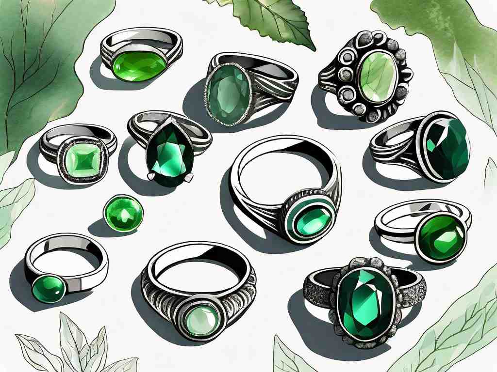 Stunning Green Gemstone Rings: 12 Eco-Friendly Options