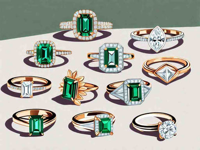 Sparkling Emeralds: 8 Dazzling Diamond Rings to Adorn Your Fingers