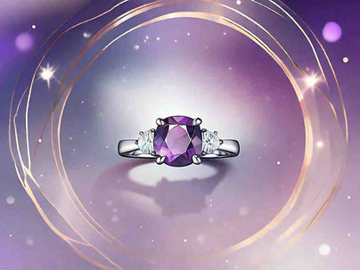 Purple Sparkle: Engagement Rings That Mesmerize