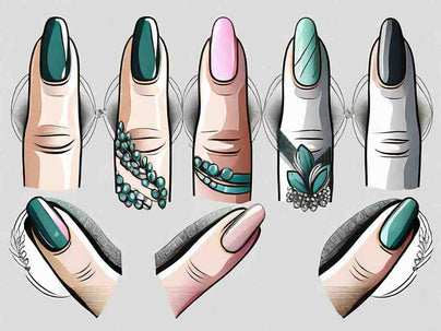 Sparkling Fingers: 9 Nail Designs for Your Engagement and Wedding Rings