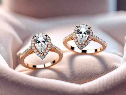 Graceful Teardrop Rings for Your Engagement