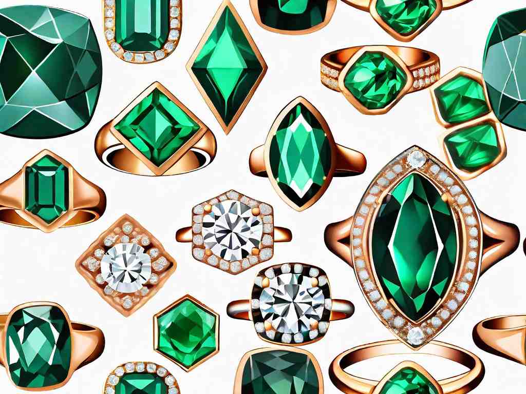 Sparkling Green: 8 Gorgeous Diamond Rings with Emerald Accents