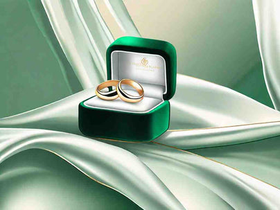 Sparkling Emerald Bands for Your Big Day
