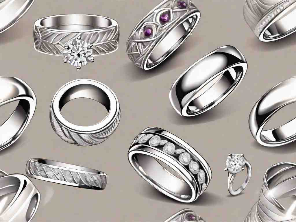 Best-selling Women's White Gold Wedding Bands