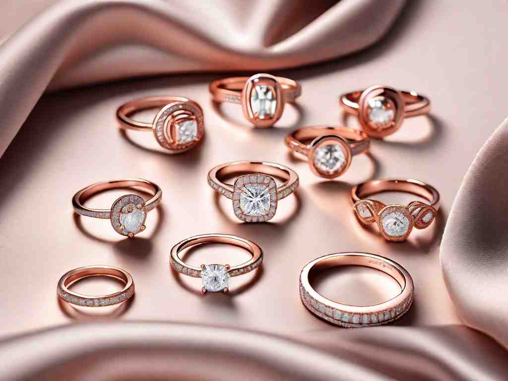 Divine Halo Rings: 10 Stunning Rose Gold Engagement Options