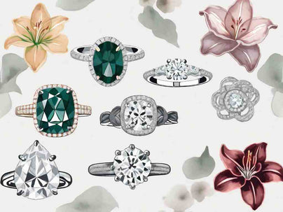 8 Engagement Rings with a Lily Collins-Inspired Twist