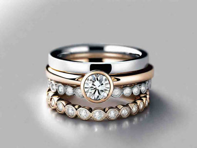 Contemporary Bridal Bling: Stacking Rings and Jackets