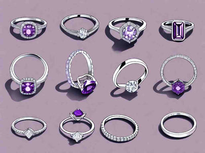 Purple Sparkle: Unique Engagement Rings to Enchant Your Love