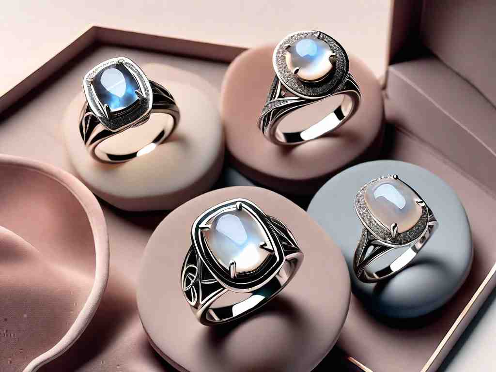Consejos para elegir anillos de compromiso con Piedra lunar