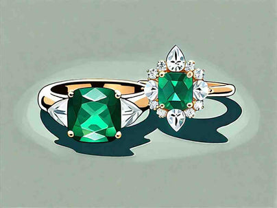 Choosing Between Emerald and Diamond Engagement Rings