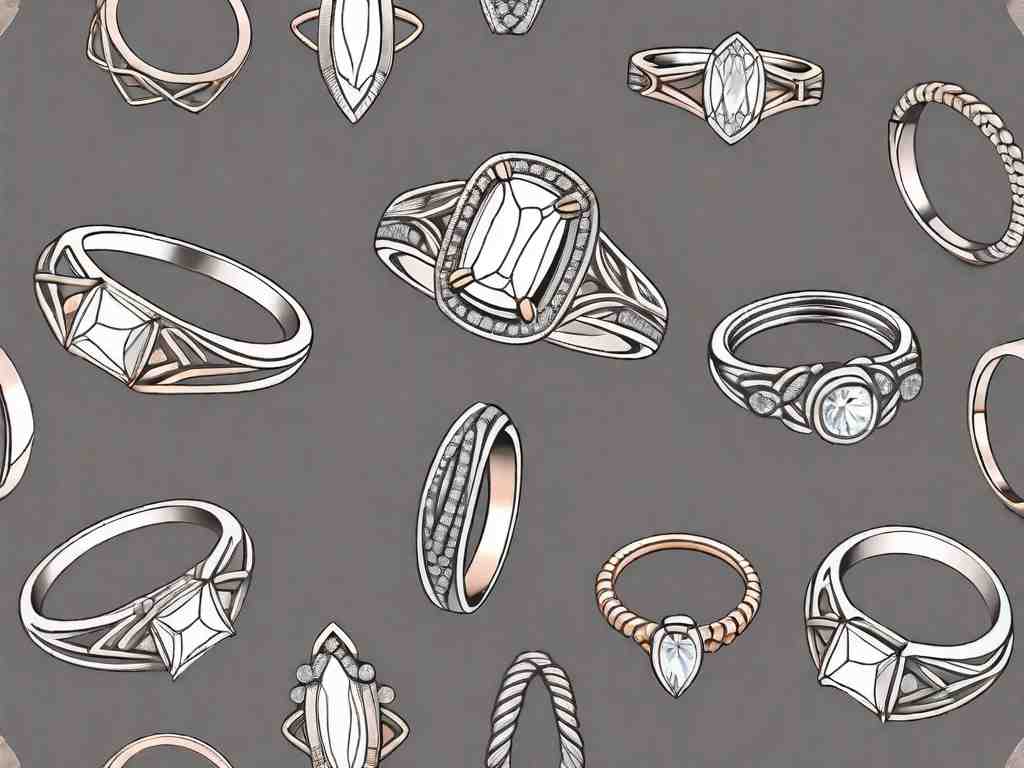 Stunning Cushion Cut Rings with an Elongated Twist