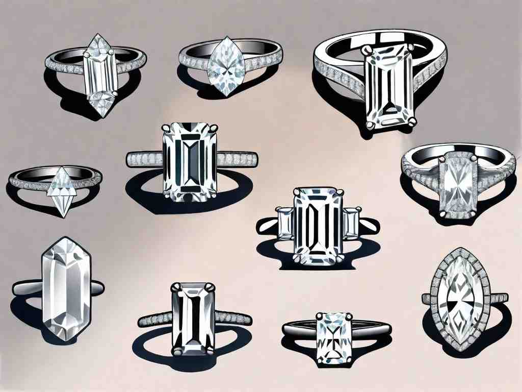 Radiant Cut Diamond Rings in Elongated Styles