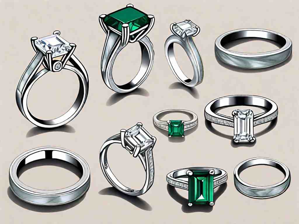 Top Picks for Emerald Cut Engagement Ring Wedding Bands