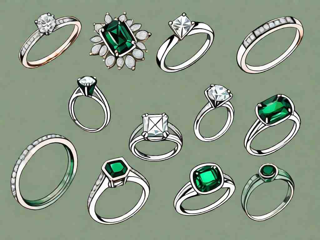 Emerald Sparkle: 8 Dazzling Diamond Rings to Adorn Your Fingers
