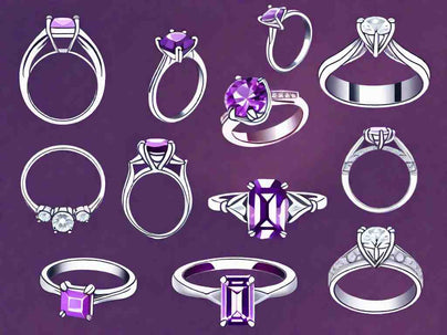 Purple Dreams: Mesmerizing Engagement Rings