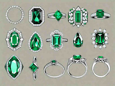 Sparkling Green: 8 Dazzling Diamond Rings with Emerald Accents