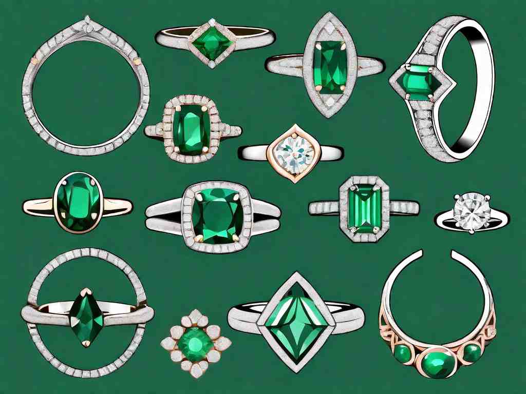 Sparkling Emerald and Diamond Rings: A Collection of 8 Must-Haves