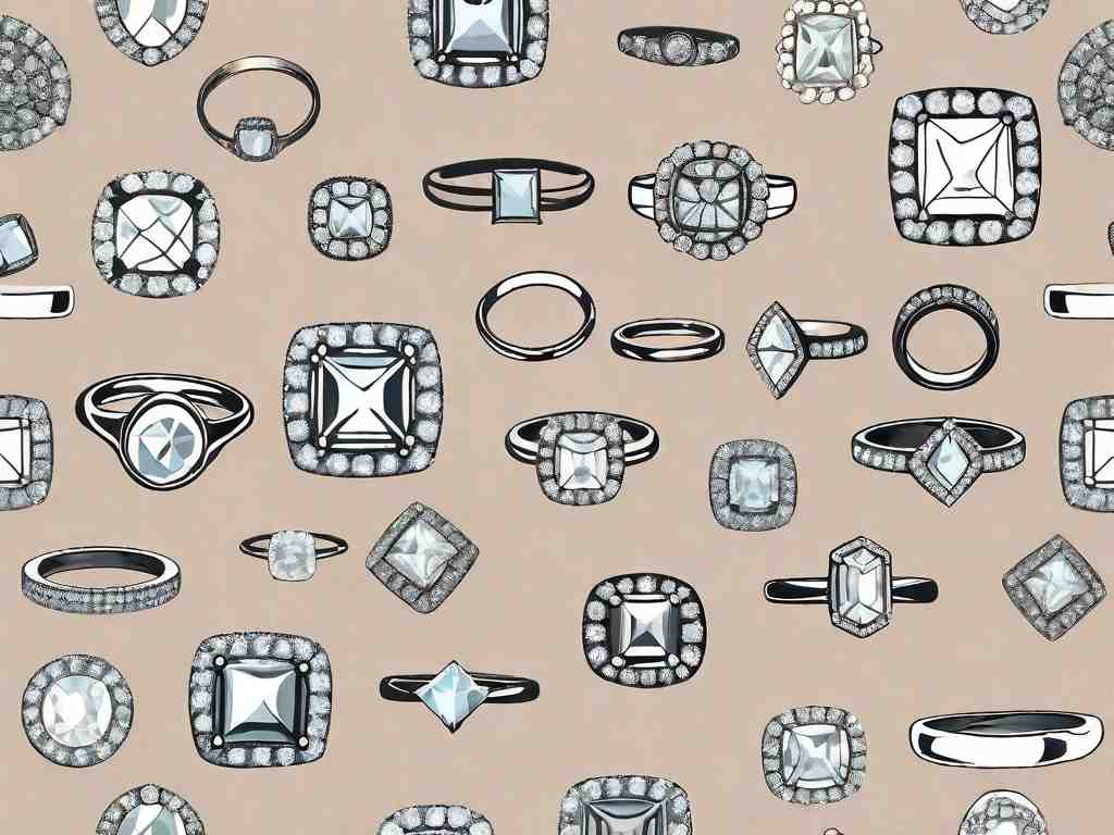 Our Favorite Square Halo Engagement Rings That Never Go Out of Style