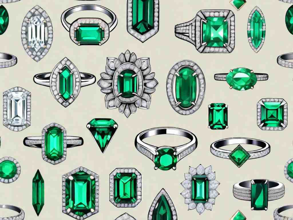 Mesmerizing Emerald and Diamond Rings: 8 Breathtaking Designs