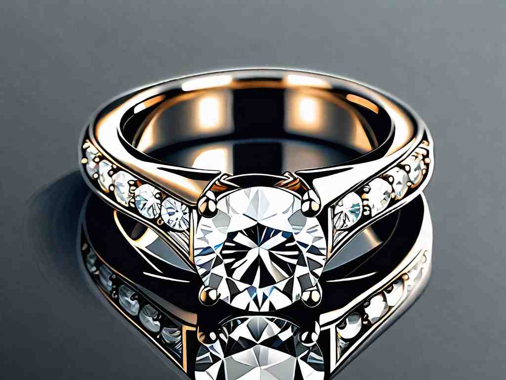 Maximizing Diamond Brilliance: Double Banded Engagement Rings with Accent Stones