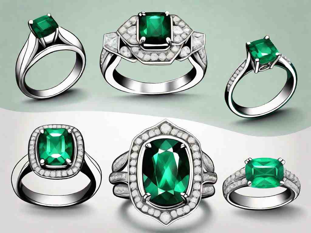Sparkling Emerald and Diamond Ring Collection: 8 Gorgeous Picks