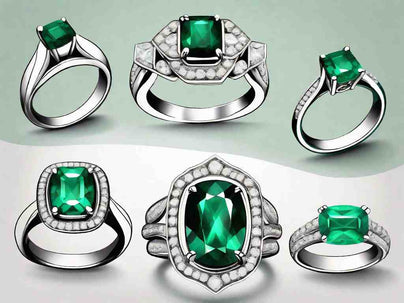 Sparkling Emerald and Diamond Ring Collection: 8 Gorgeous Picks