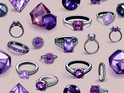 Purple Sparkle: Unique Engagement Rings