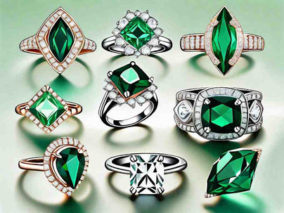 Sparkling Emeralds: 8 Dazzling Diamond Rings