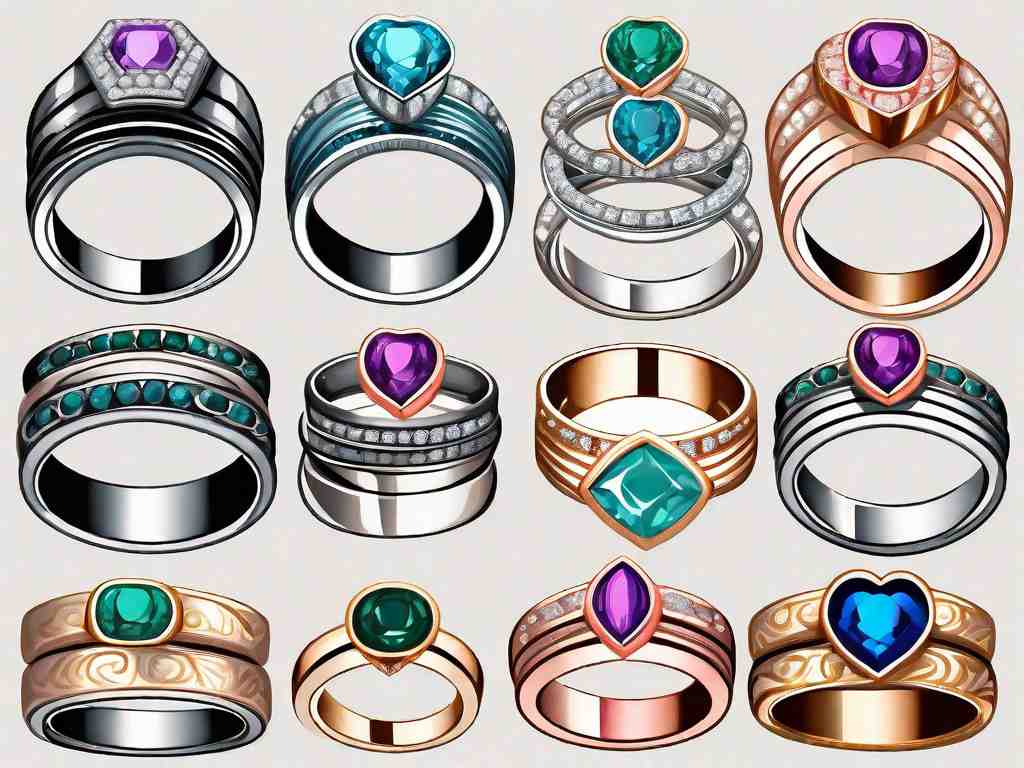 Complete Your Bridal Look: 12 Gorgeous Stacked Wedding Ring Ideas