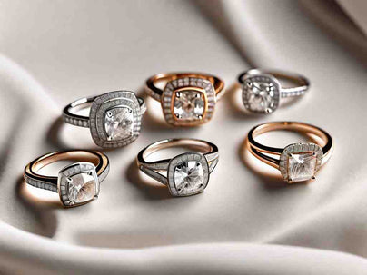 The Square Halo Engagement Rings We Love Year After Year
