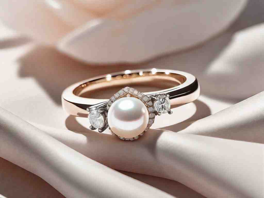 Anillos de compromiso con perla vs. diamante ES