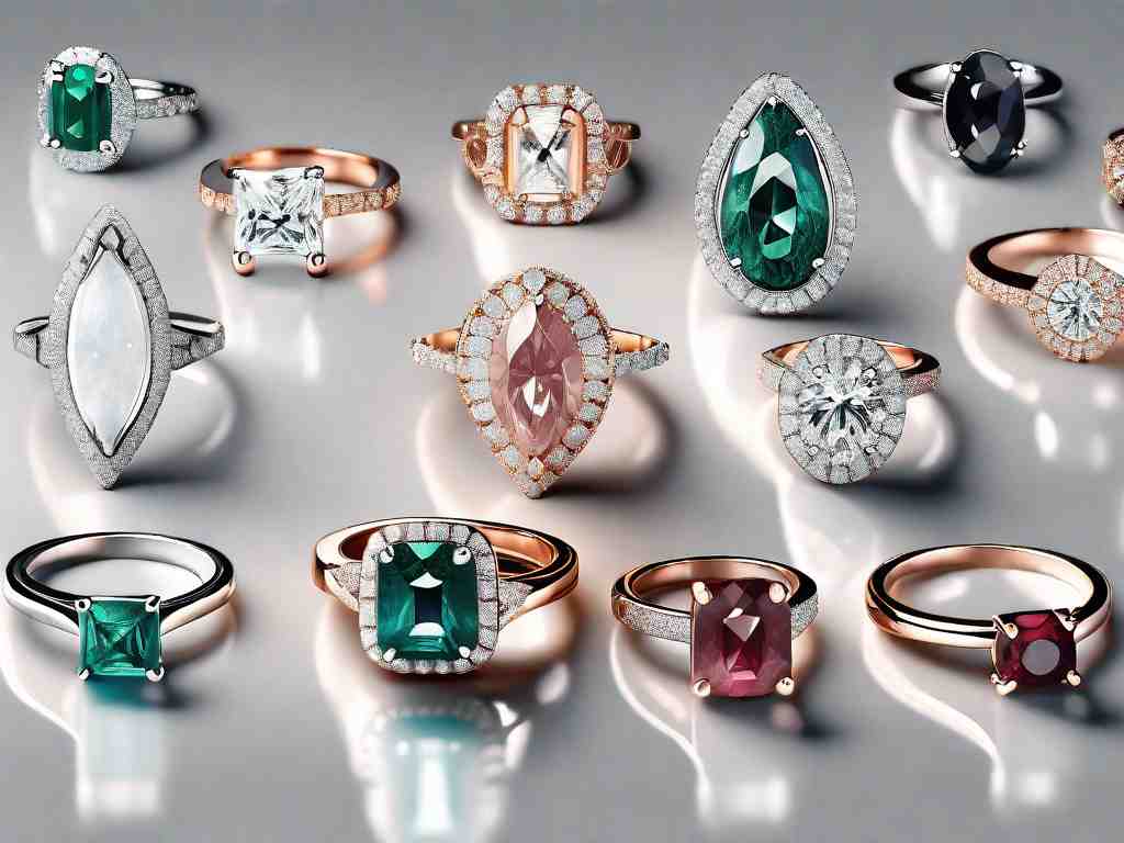 Anillos de compromiso de esmeralda vs. diamante
