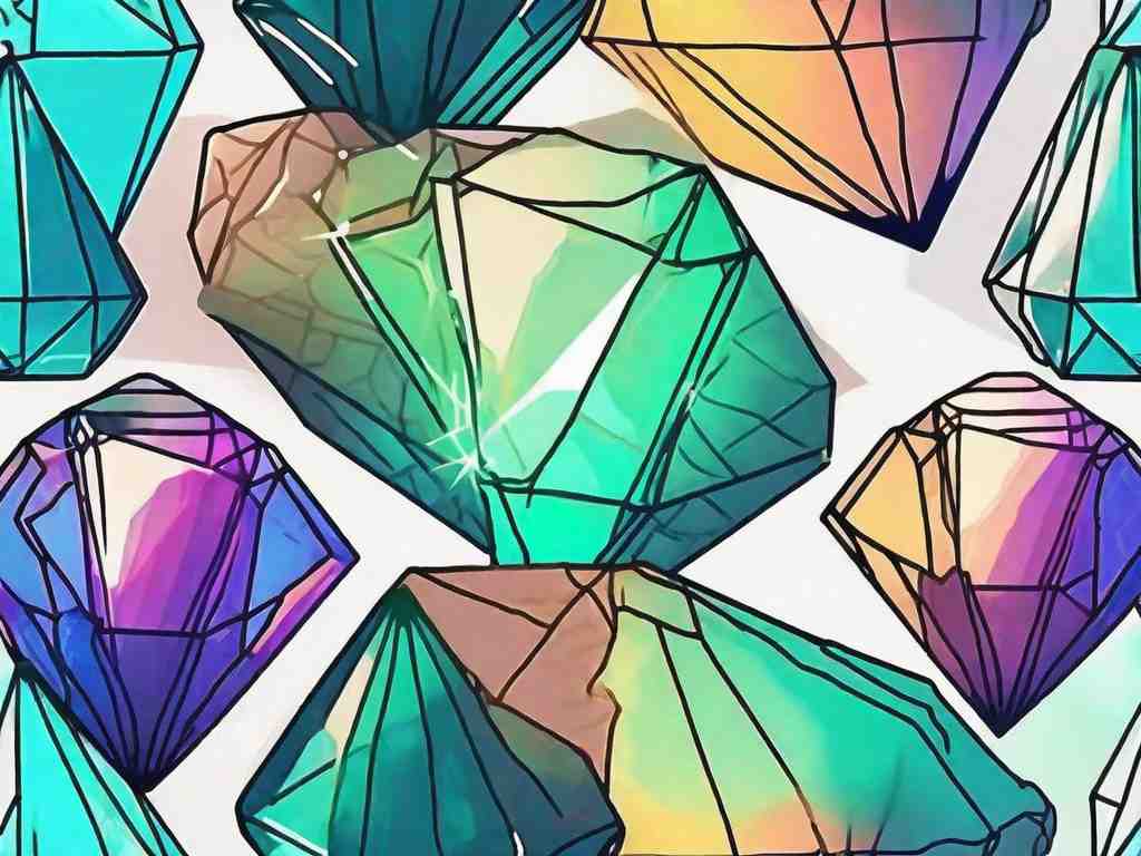 What is the difference between a diamond's fluorescence and phosphorescence?