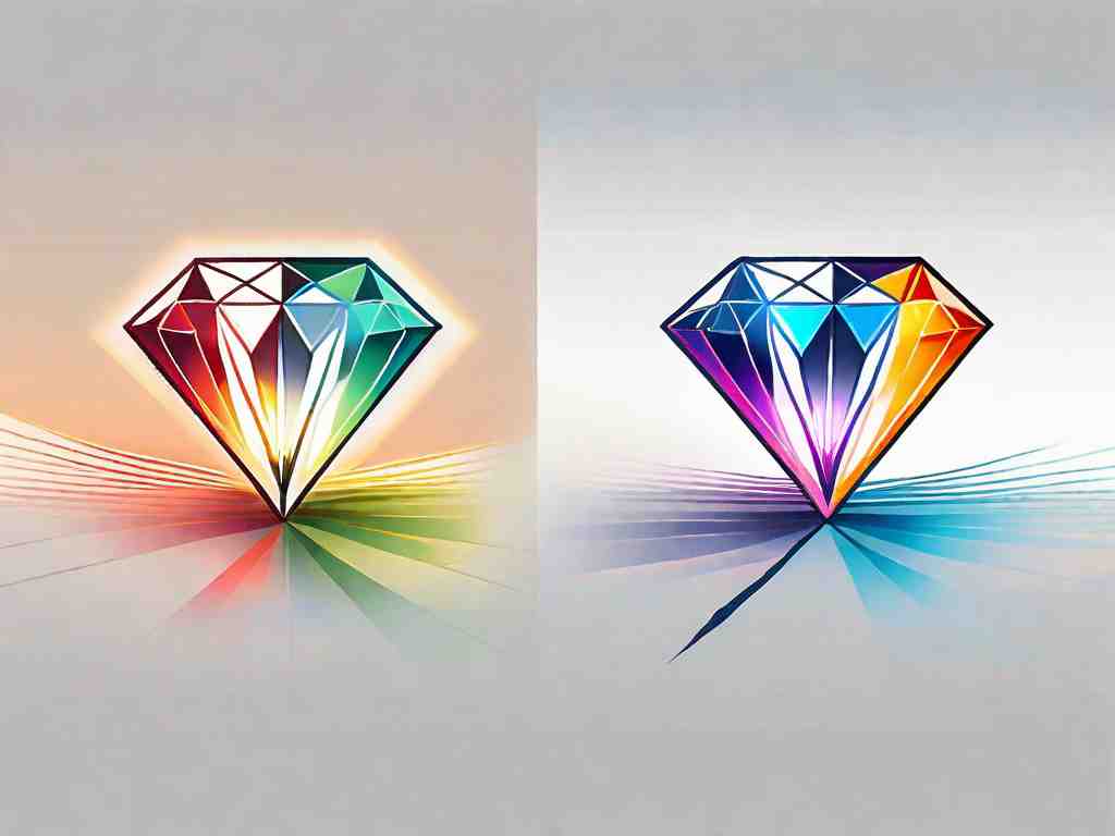 What is the difference between a diamond's fire and brilliance?