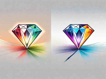 What is the difference between a diamond's fire and brilliance?