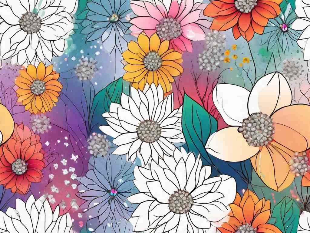 What are flower garden diamonds, and how do they evoke gardens in bloom?