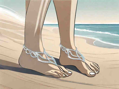 How do I choose the right diamond barefoot sandals for a beach wedding?