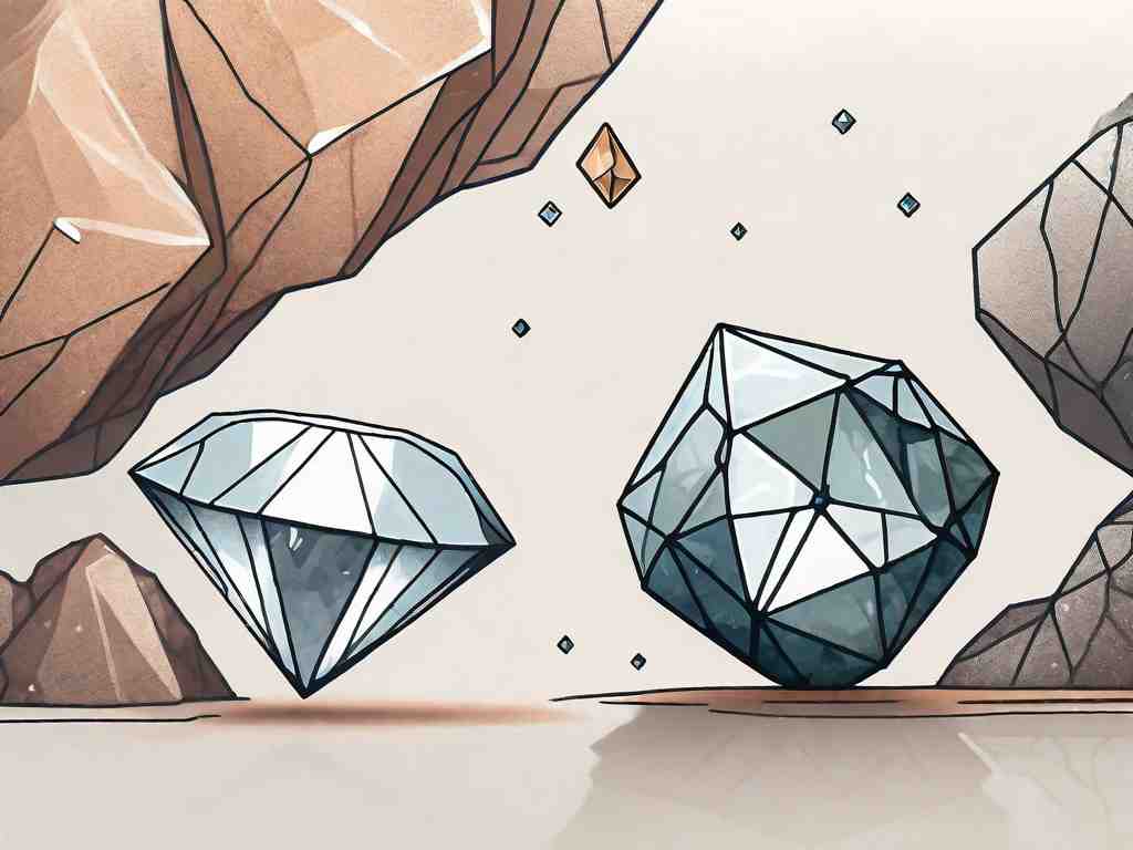 How can I distinguish between a lab-grown and a mined diamond?