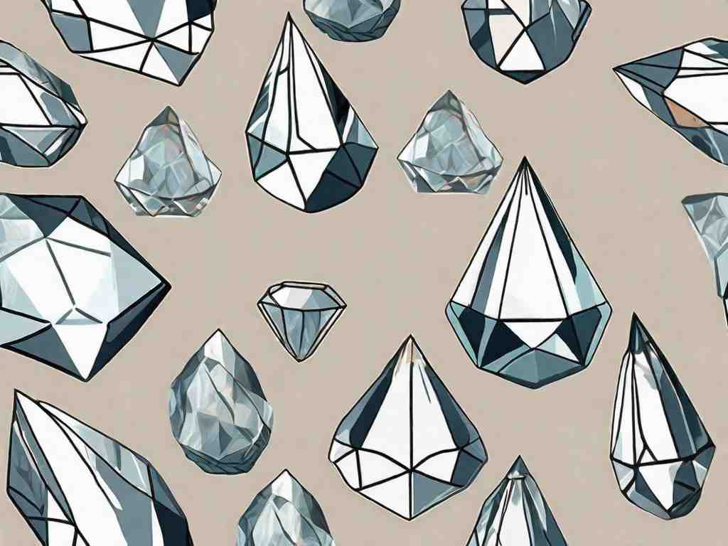 What are briolette diamonds, and how do they resemble teardrop shapes?