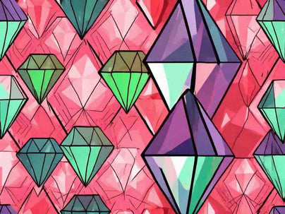 Can diamonds have a watermelon appearance with multiple colors?